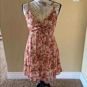 Altar'd State  Floral Dress - Pink and Cream